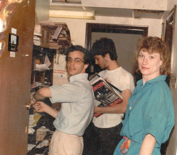 (L-R) Howie Schulman, Eric Weisbard, Penny Edgell